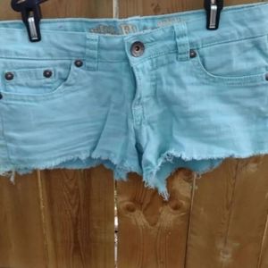 Wallflower Vintage turquoise shorts (5)